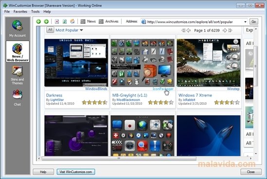 WinCustomize Browser 2.01