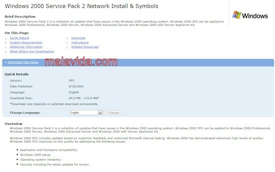 Windows 2000 Service Pack 2 Network Install & Symbols (SP2) Ingl�s