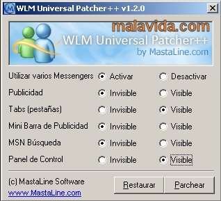 WLM Universal Patcher++  1.2.0 Espa�ol
