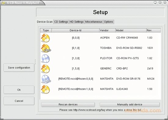 X-CD-Roast 0.98 Alpha 16 Rom�n�