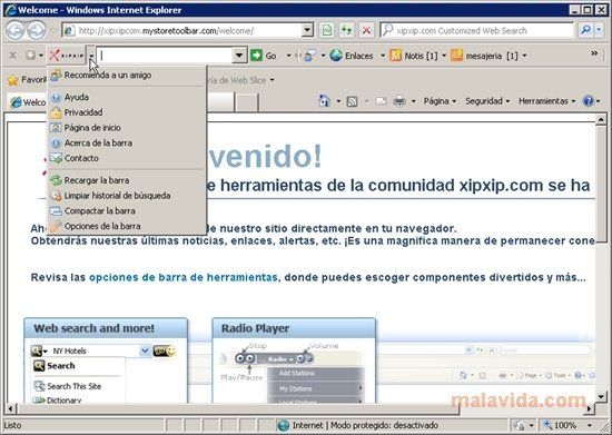 XipXip Toolbar Internet Explorer 6.6.0.19