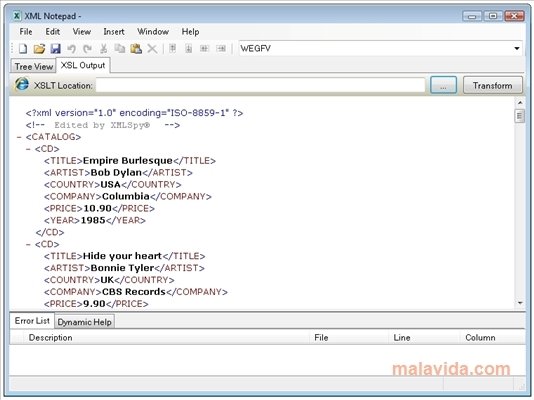 XML Notepad 2.5