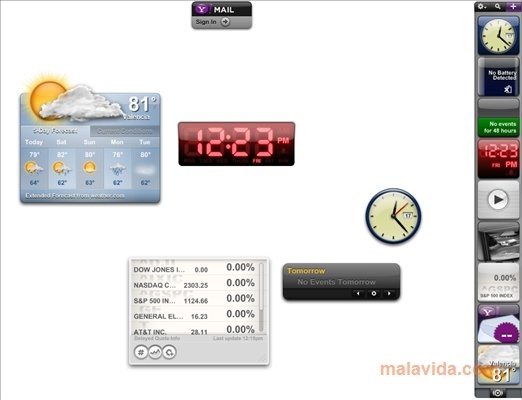 Yahoo! Widgets 4.5.2 Anglais
