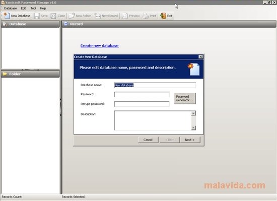 Yamicsoft Password Storage 1.0.1
