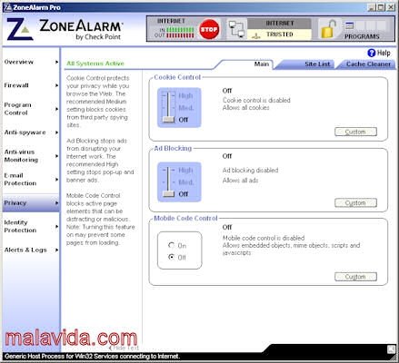 ZoneAlarm Pro 7.0.483 Engels