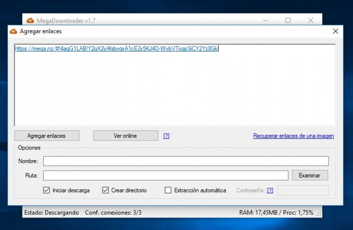 Cómo funciona MegaDownloader