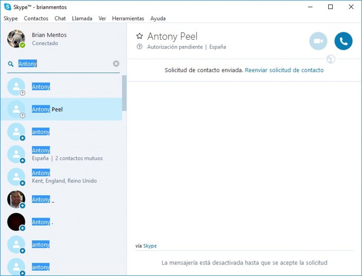 Cómo buscar amigos en Skype
