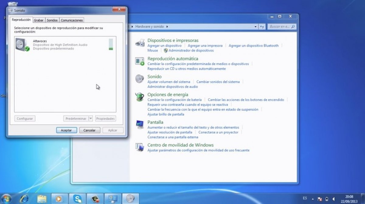 Cómo configurar el volumen automático en Windows 7