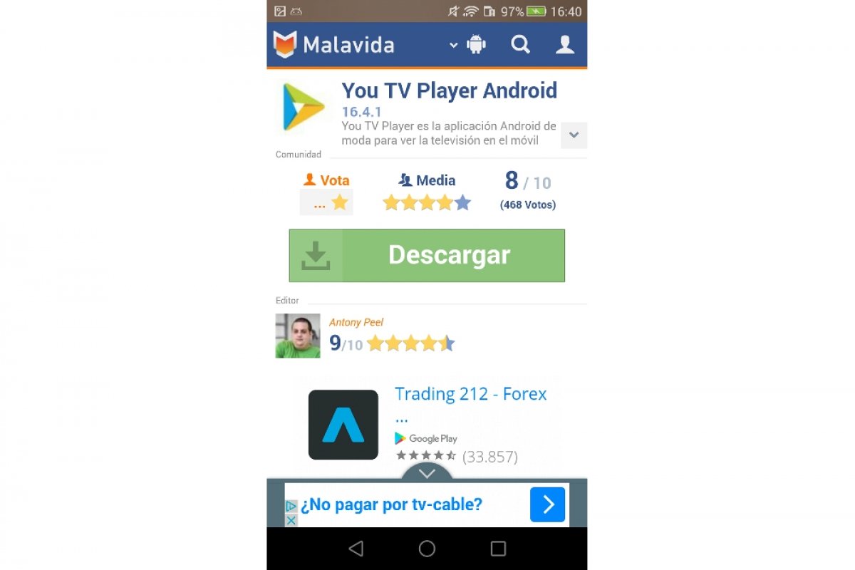 Cómo descargar You TV Player en Android