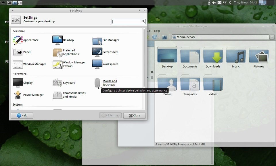 Escritorio de Xfce 4.10-1