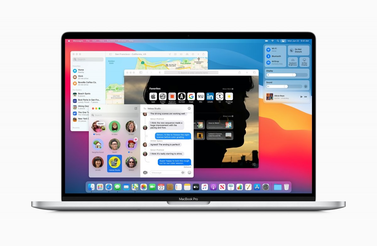 Nueva interfaz de macOS Big Sur