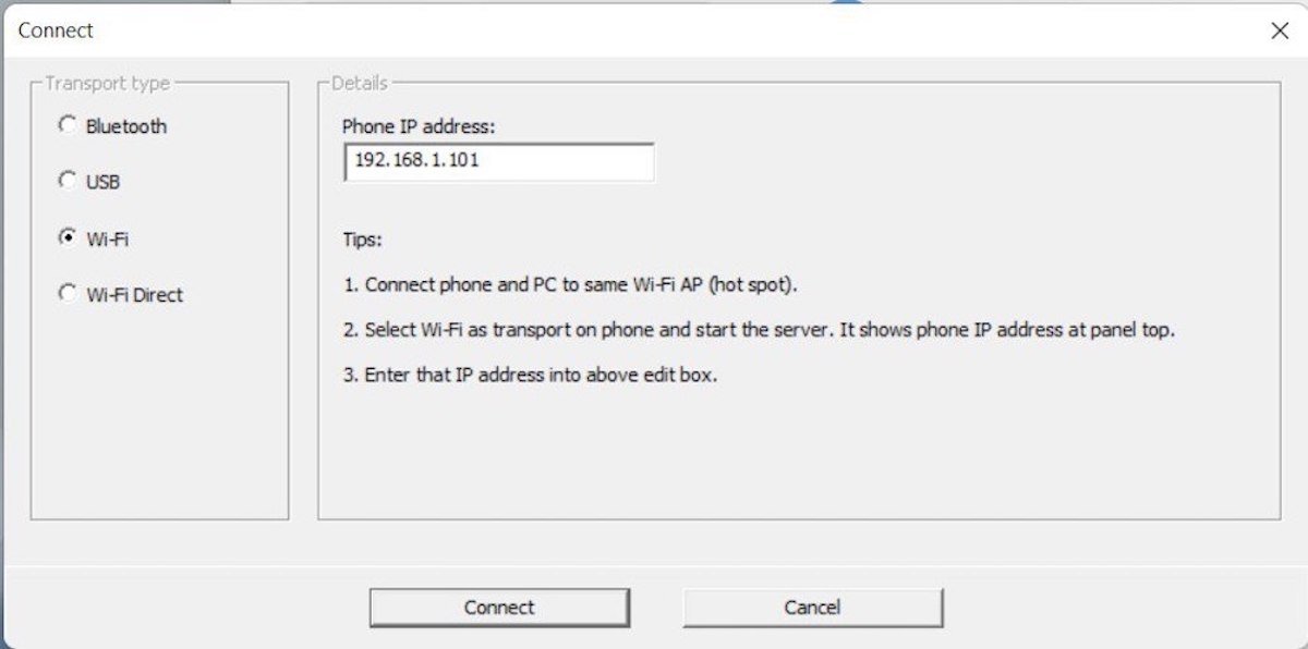 5 Instrucciones para conectar mediante Wifi