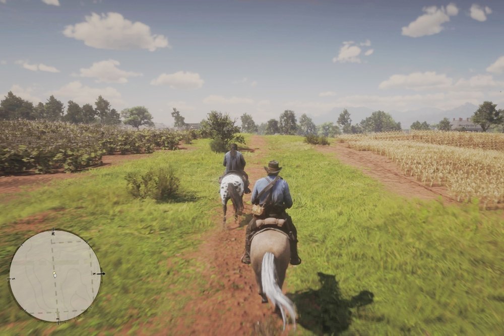 A lomos del caballo en Red Dead Redemption 2
