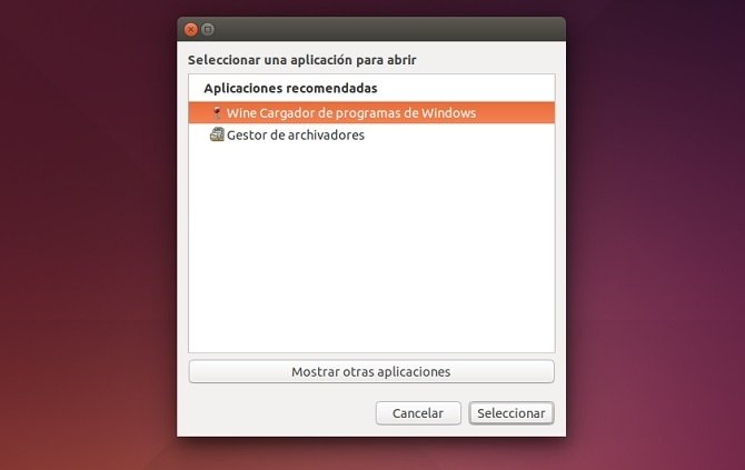 Abriendo un archivo exe con Wine