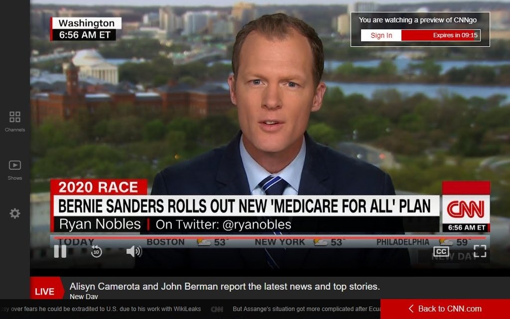 Acceso a CNN mediante VPN