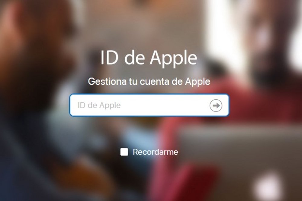 Acceso a la web de Apple con tu ID de usuario