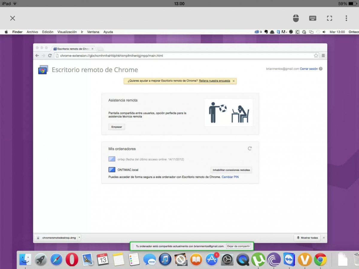 Acceso remoto a tu PC desde iOS paso a paso con Chrome Remote Desktop - imagen 12