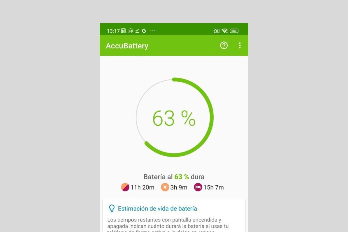 AccuBattery, un asistente para mejorar la autonomía de los teléfonos Android