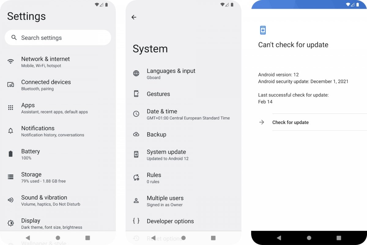 Comprobar si el sistema operativo Android está actualizado