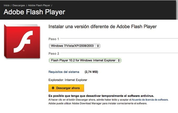 flash player 64 bits windows 7 professional
