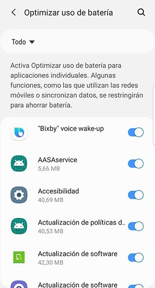 Ahorro de batería de Android