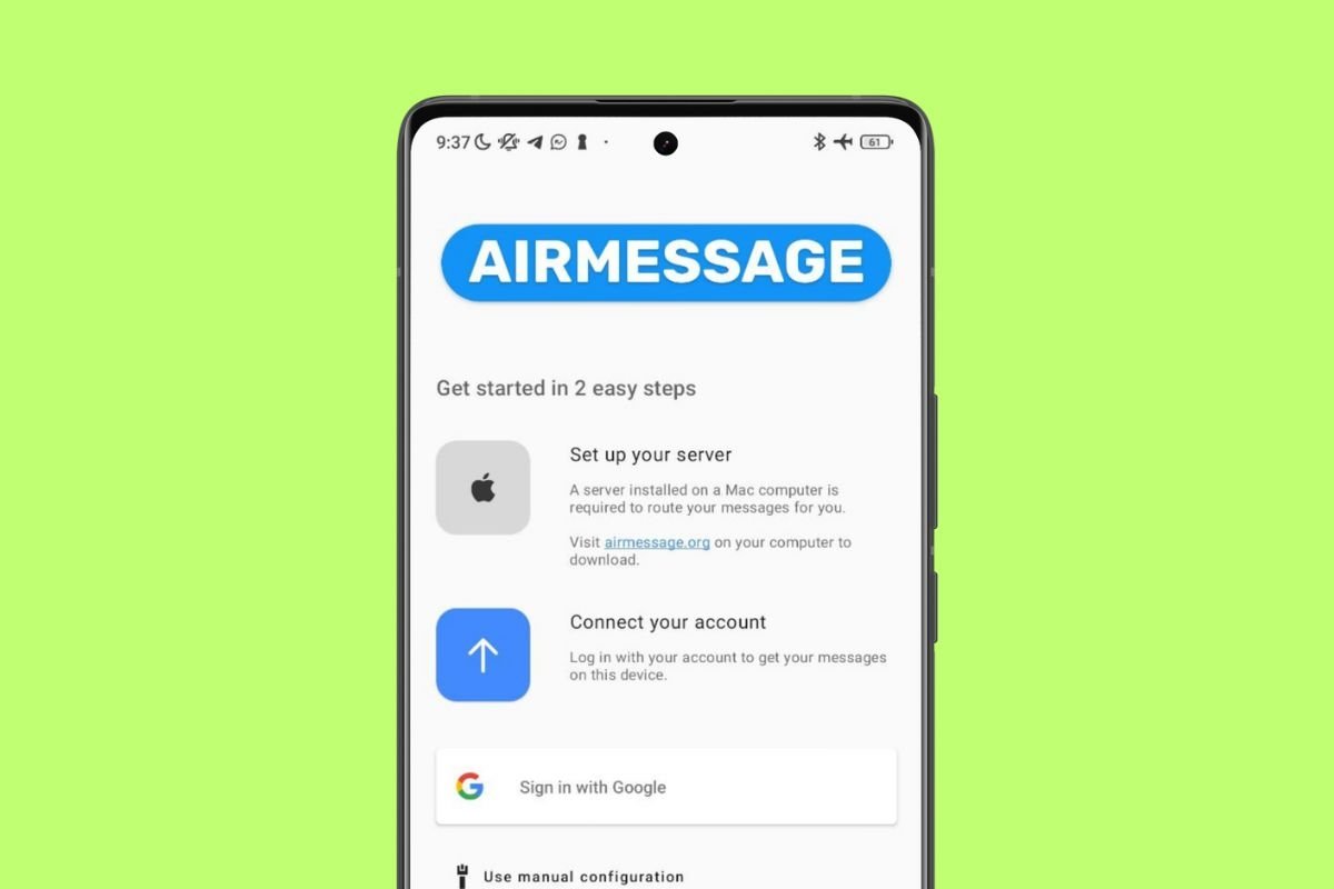 AirMessage instalado en Android