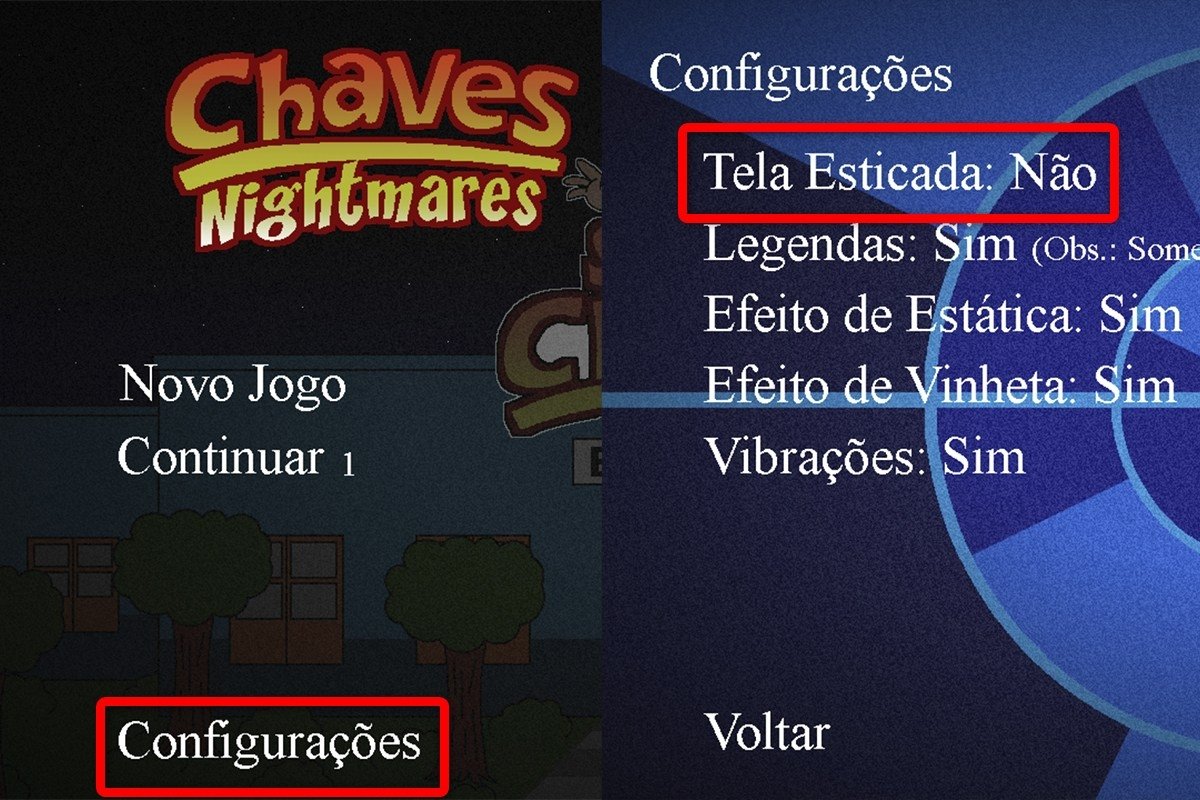 Ajusta los controles de Chaves Nightmares al tamaño de tu pantalla