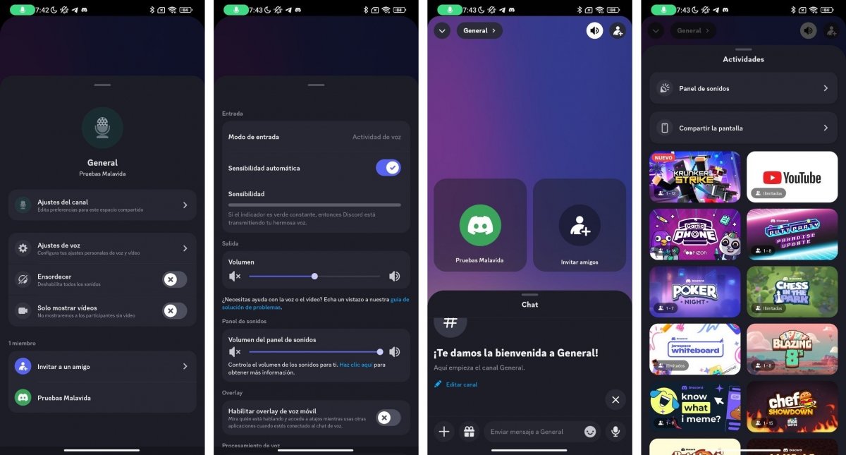 Algunas de las opciones de personalización que tienes a tu disposición en Discord