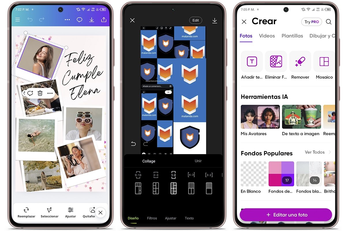 Alternativas para crear collages en los estados de WhatsApp - Editores