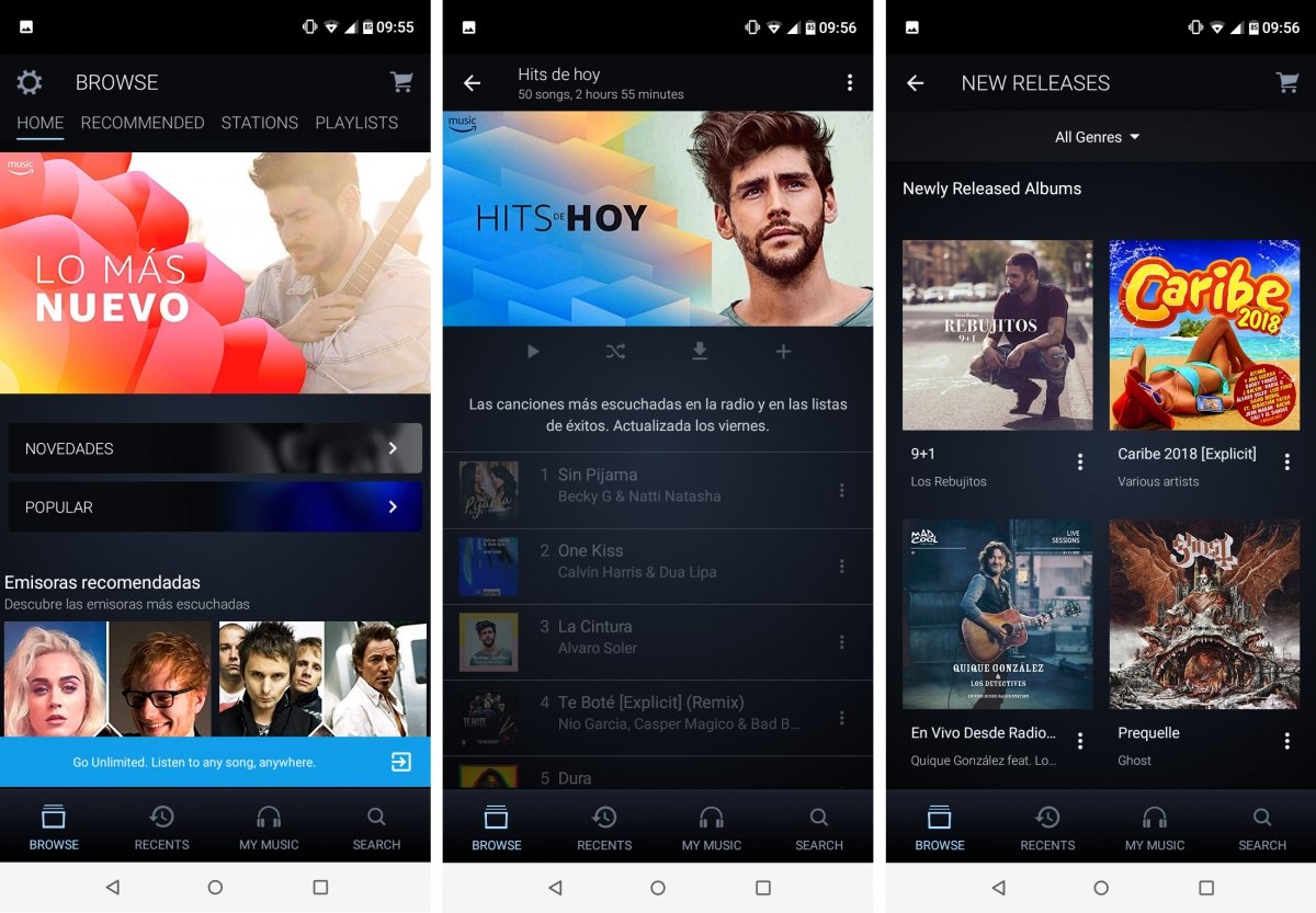 Amazon Music ofrece música en streaming