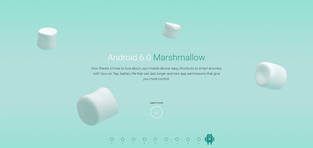Imagen promocional de Android Marshmallow