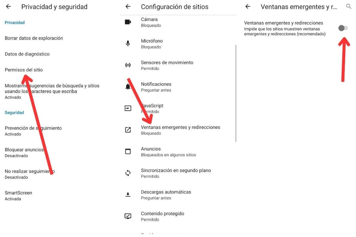 Apagar las ventanas emergentes en todos los sitios desde Edge.jpg