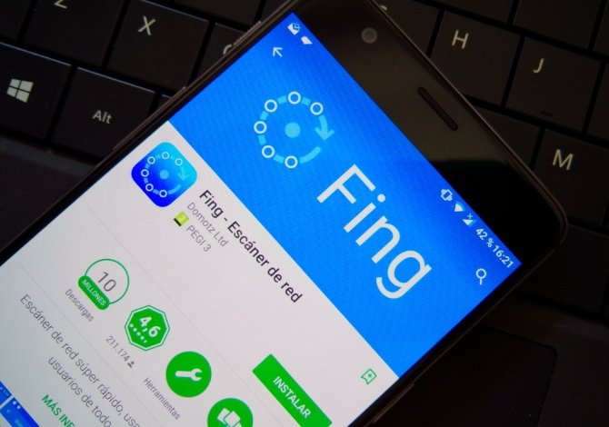Aplicación de Fing en la Google Play Store