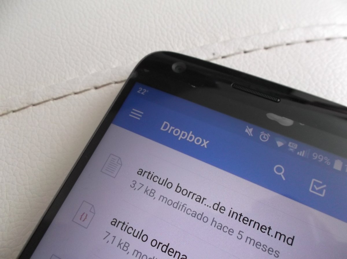 App de Dropbox para Android