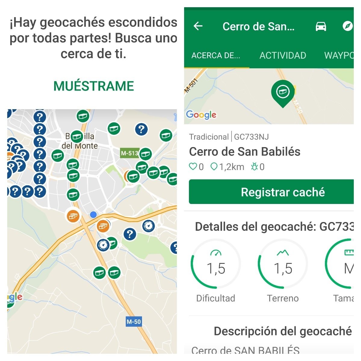 App Geocaching