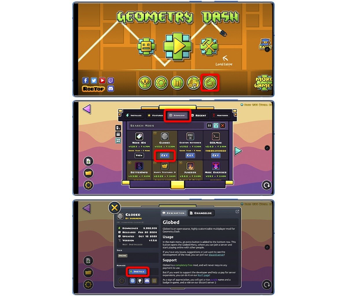 Aprende a poner skins en Geometry Dash con Geode
