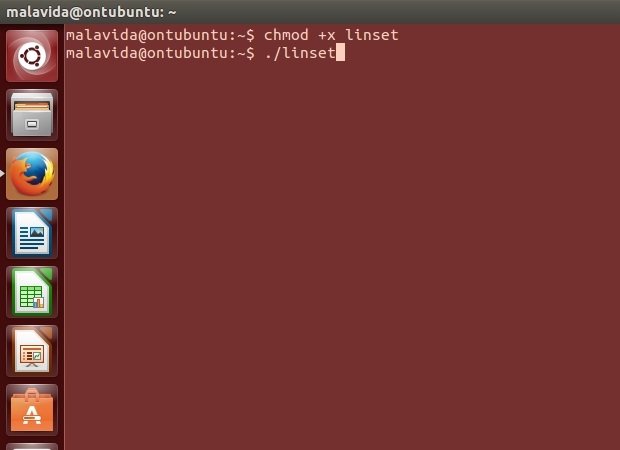 Arrancando Linset desde el terminal de Ubuntu