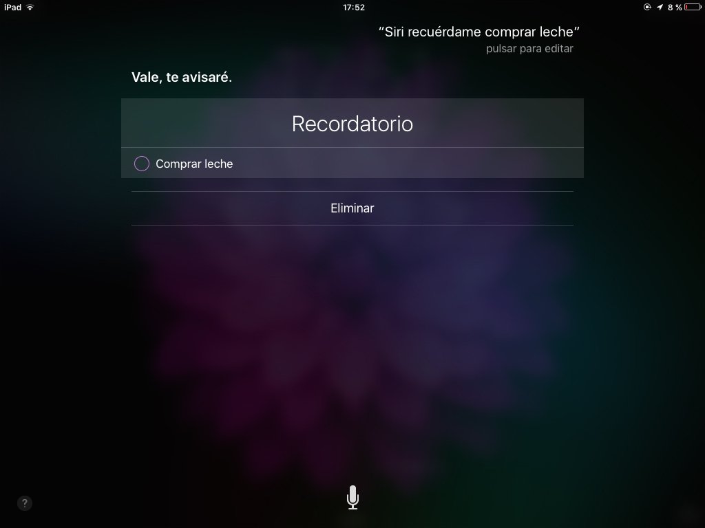 Así es como Siri crea recordatorios