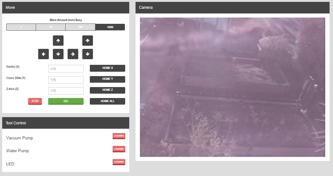 Así es la webapp de FarmBot