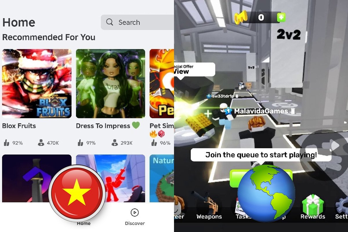 Así funcionan los servidores en Roblox VNG y Roblox internacional