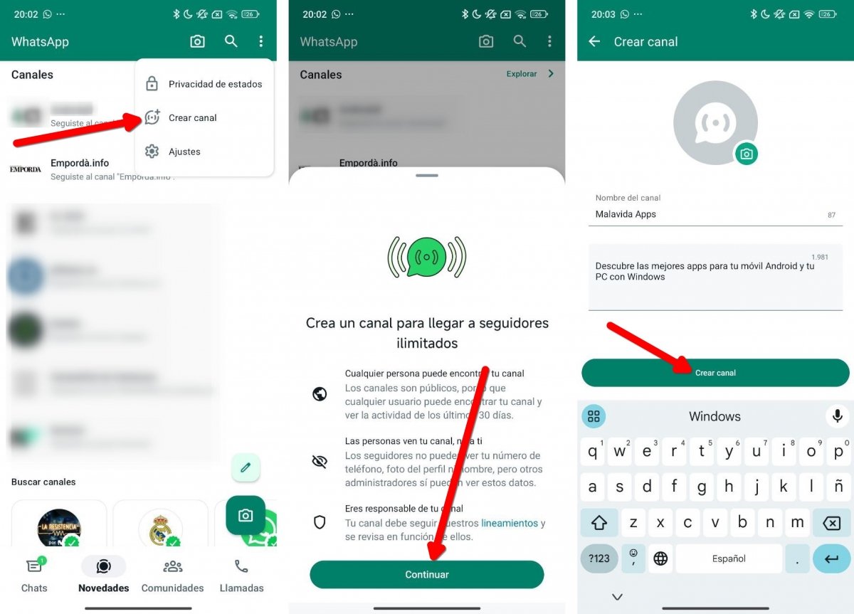 Así puedes abrir tu propio canal de WhatsApp paso a paso