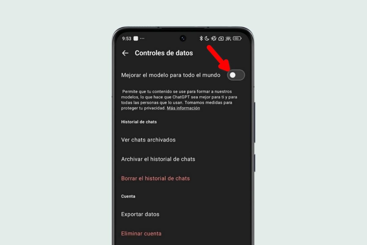 Así puedes evitar que tus datos se usen para entrenar los modelos de OpenAI