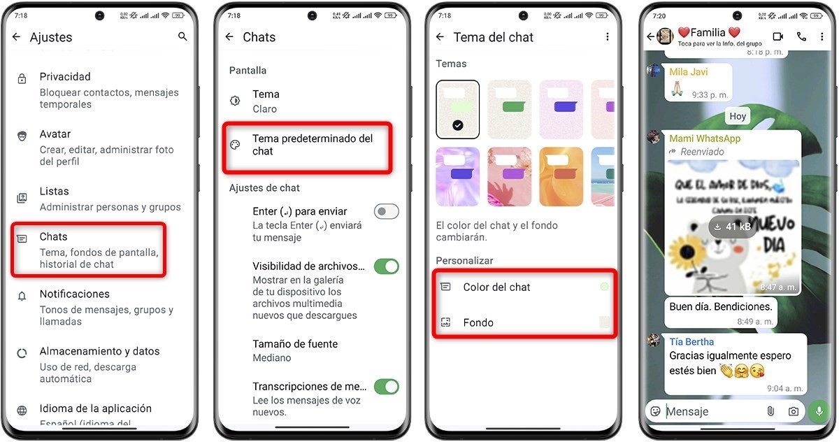 Así puedes personalizar el fondo de tus chats de WhatsApp