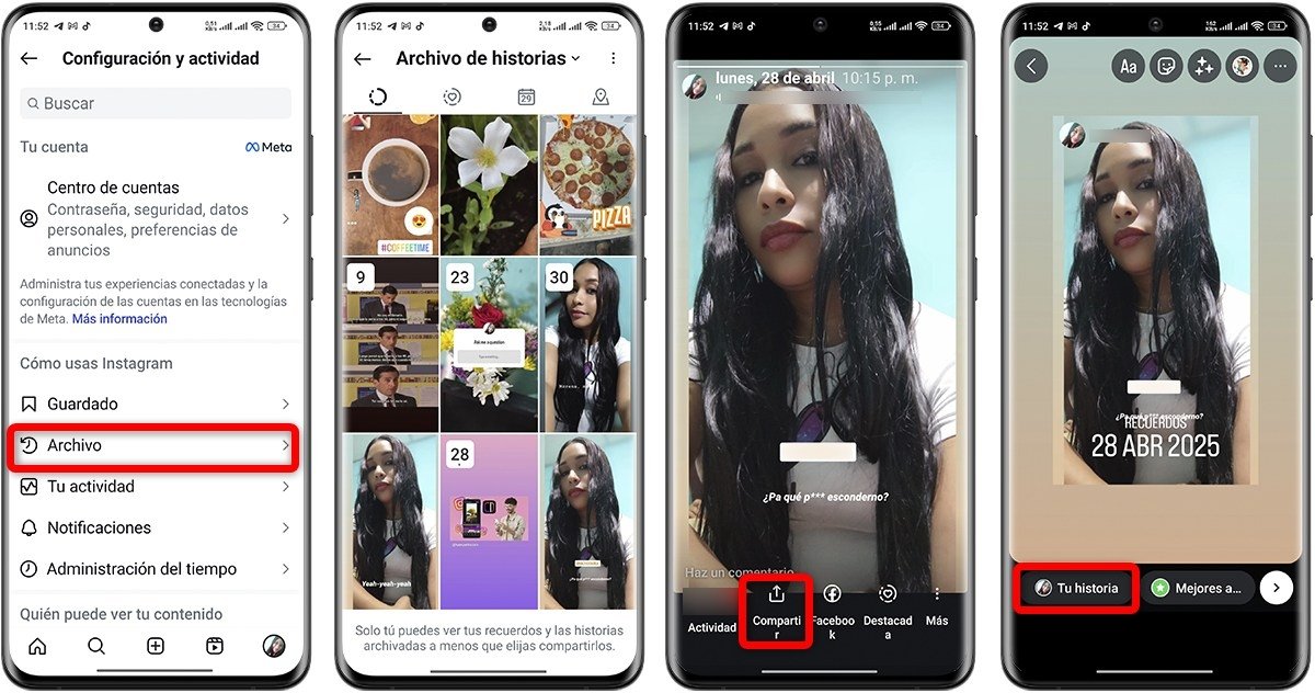 Así puedes repostear tus propias historias en instagram