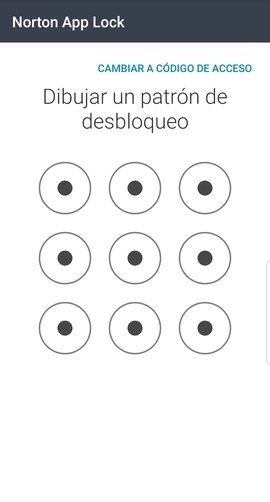 Asignación de patrón en Norton App Lock