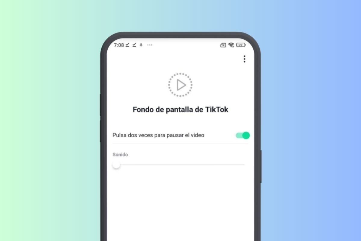 Aspecto de la interfaz de TikTok Wall Picture