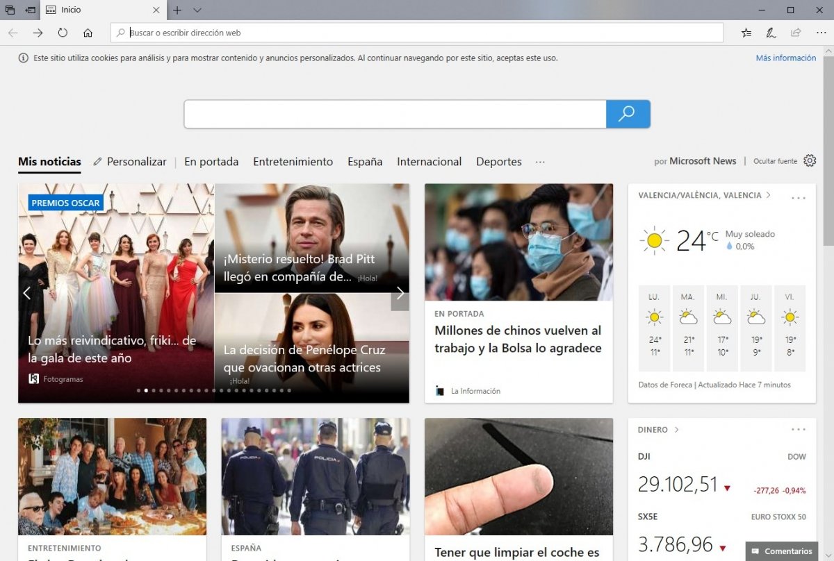 Aspecto de Microsoft Edge basado en Chromium