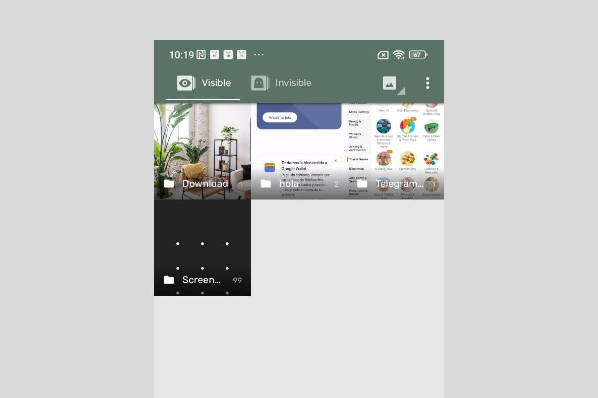 Aspecto de Ocultar fotos y Videos en Android, una app interesante para alejar a los intrusos