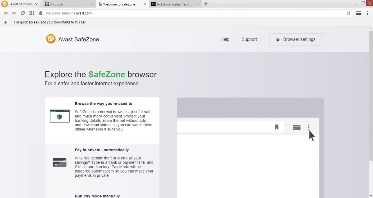 navegador avast safezone es seguro