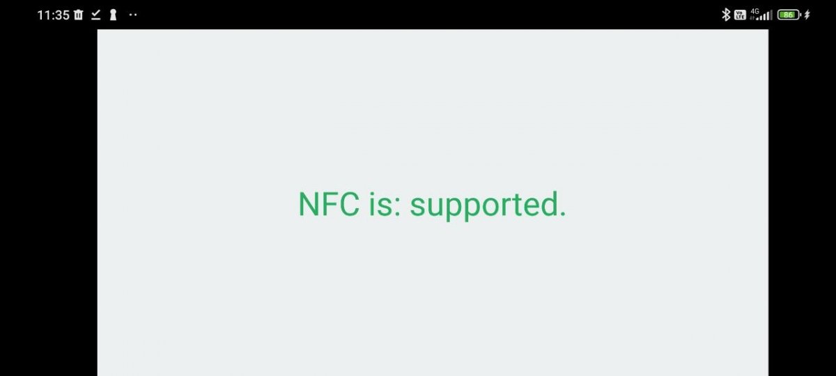 Aviso de NFC Enable cuando el NFC está presente en un móvil Xiaomi